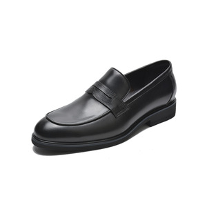 Mocassins en cuir pour homme, style britannique, en cuir de vache véritable noir, semelle en caoutchouc, pour tenue décontractée ou professionnelle, tailles 38 39 40 41 42 43 - Product Image 5