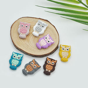 חם מוכר של בעלי חיים ינשוף עבות חרוז דיאני אביזרים לקוד סיליקון מוקד חינם - Product Image 2