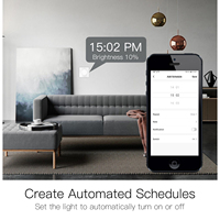 Hiseeu — interrupteur à bouton rotatif intelligent WiFi, contrôleur de lumière, 100-240V, application tuya/Smart life, télécommande fonctionne avec Alexa Google home