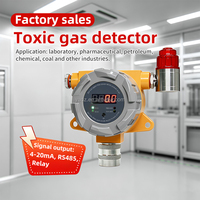 Détecteur industriel fixe de H2S pour usines chimiques, antidéflagrant, certification CE ATEX, protection IP65, alarme sonore et lumineuse, 4-20 mA