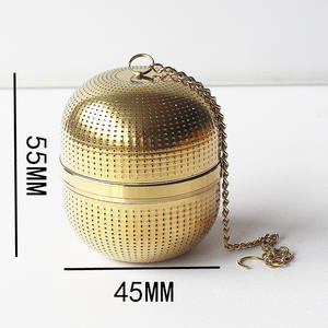 Chá Infusor chá latão Bola chá aço inoxidável - Product Image 6