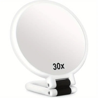 Miroir de Maquillage Grossissant Portable Double Face Haute Définition 10x 40x en ABS/Verre pour Cosmétiques – Idéal Anniversaire