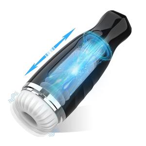 Copa de Masturbación Masculina con Masaje de Pulso, Impermeable, Telescópica y Giratoria, con Vibración Automática y Diseño de Bolsillo para Hombres - Product Image 1