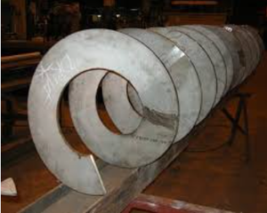 Vis sans fin à arbre creux pour transfert de chaleur - Lame de vis sans fin pour convoyeur de refroidissement et de chauffage - Product Image 3