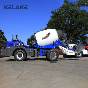 Camion malaxeur à béton KELAKE bleu, auto-alimenté, haute capacité de charge, rayon de braquage court - Product Image 2