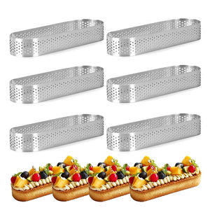 วงรีมัฟฟินทาร์ทแหวนสแตนเลสพรุนทาร์ทแหวนเจาะเค้กมูสแม่พิมพ์เครื่องตัดคุกกี้ขนมQuicheแม่พิมพ์เครื่องมือ - Product Image 1