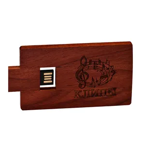 Çin ürünleri yüksek hızlı usb flash bellek ahşap kredi kartı Memoria USB 2.0 Flash sürücü 16GB 32GB 64GB pendrive