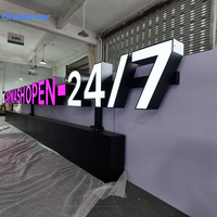 Letras de Canal LED 3D Personalizadas GRANDVIEW |   Letras Luminosas de Acrílico y Metal para Exteriores, Resistentes al Agua |   Garantía de 2 años |   Letreros 24/7