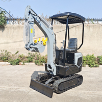 Mini-excavatrice de qualité assurée 1,2 tonne, 1,8 tonne, 1,6 tonne, sur chenilles, CE EPA EURO 5, hydraulique, pour usage agricole