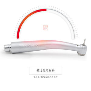 Turbine dentaire auto-éclairante à trois points de pulvérisation d'eau, à connexion rapide, à haute vitesse, en céramique - Product Image 4