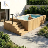 Piscine hors sol compacte en bois et fibre de verre pour enfants, idéale pour la maison ou le jardin - Fabricant de piscines