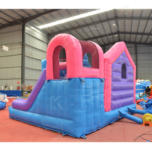 ปราสาทเป่าลมรูปม้าสีรุ้งพร้อมสไลด์สำหรับเด็ก - Product Image 4