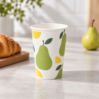 Gobelet en papier jetable pour boissons chaudes, qualité alimentaire, avec couvercle, léger, sans plastique, pour boulangerie, vente en gros, fournitures pour cafés