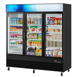 Congélateur vertical à boissons à 3 portes de 1000 L, vente chaude, commercial, pour supermarché - Product Image 6