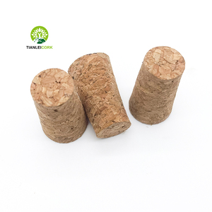 Bouchon conique en liège naturel en forme de T personnalisé bouchon de bouteille de bière en bois conique étanche pour la fabrication du vin bocaux à vis en métal - Product Image 1