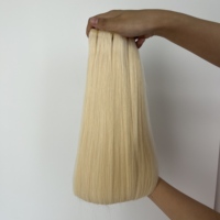 Extensions de cheveux 100% humains Remy, pointes épaisses, double trame, cuticules intactes, trame de cheveux brésiliens, trame de cheveux russes