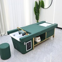 Lit de lavage thaïlandais moderne 2-en-1 avec spa pour les pieds, multifonctionnel pour salon et salle de bain par Luxmars