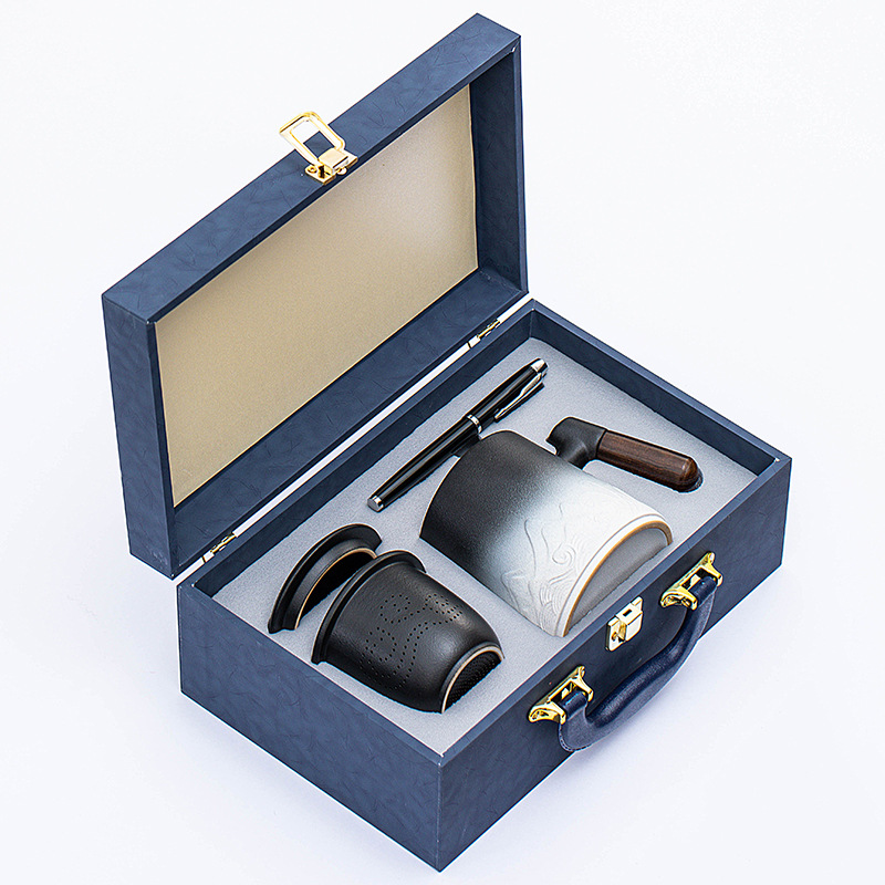 ensemble de 2 tasses de bureau [dégradé noir et blanc]]