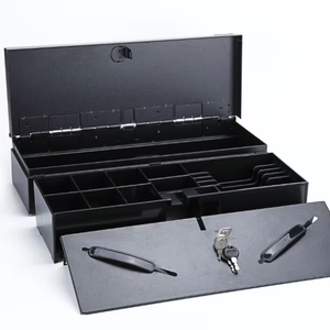 Caja Registradora Metálica Mini con Tapa Abatible <span class=keywords><strong>de</strong></span> 170 mm, Caja <span class=keywords><strong>de</strong></span> Dinero para 6 Billetes <span class=keywords><strong>y</strong></span> 8 Monedas, Sistema POS, Caja Registradora Metálica <span class=keywords><strong>de</strong></span> 12 V - Product Image 2