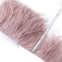 15-18cm pas cher en gros plume d'autruche coupe plumes d'autruche ruban frange garniture Boa pour fête plume robes Design décor
