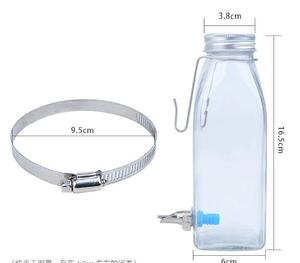 Nouveau Pet Supplies Lapin Buveur Bouteille En Verre 350ml Cage Suspendue Silencieux Petit Pet Aiguille Bouilloire - Product Image 2