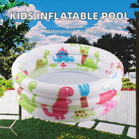 Aufblasbarer PVC-Schwimmpool für Kinder, Babys und Kleinkinder, wasserdicht, für den Außenbereich, Familienspaß im Sommer
