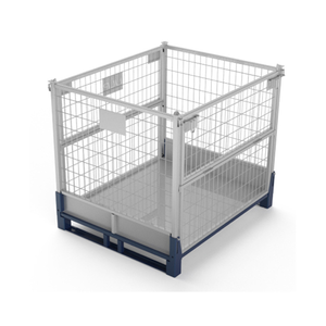 Soluzione di Stoccaggio ad Alta Densità: Gabbie Metalliche Impilabili |   Massimizza lo Spazio Verticale nell'Inventario Gestito (Lean Warehousing) - Product Image 5