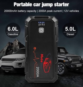 Портативный автомобильный пусковое устройство, светодиодный воздушный компрессор, 22000 мА · ч, <span class=keywords><strong>2025</strong></span>, внешний аккумулятор, набор инструментов для аварийных ситуаций для грузовиков, мотоциклов, 12 В, 24 В - Product Image 2