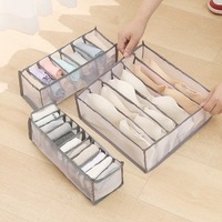 Boîte de rangement domestique au design moderne pour sous-vêtements et chaussettes, organisateur de dortoir avec tiroirs à grille pour le rangement des soutiens-gorge
