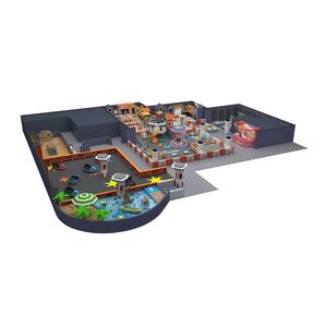 Aire <span class=keywords><strong>de</strong></span> jeux intérieure <span class=keywords><strong>Pirate</strong></span> Adventure Conception à thème personnalisé avec filets <span class=keywords><strong>de</strong></span> sécurité Certifié CE Capacité <span class=keywords><strong>de</strong></span> 1 à 300 enfants pour enfants et adultes - Product Image 3