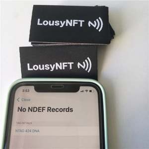 Etiqueta RFID lavable para lavandería Etiqueta de ropa de tela tejida NFC - Product Image 4