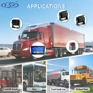 Système de surveillance intelligent des angles morts, enregistreur DVR pour camion, bus, voiture, écran tactile 4 canaux 7 pouces, 4 caméras BSD, alarme - Product Image 3