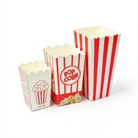 Boîte à Popcorn Carrée Personnalisée en Carton Ondulé Verni, Vente en Gros, Pas Cher, Qualité Alimentaire, Idéale pour les Fêtes Classiques