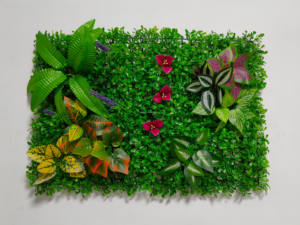 Mur végétal artificiel certifié UV de haute qualité, <span class=keywords><strong>haie</strong></span> de plantes vertes d'extérieur, feuilles, fleurs, mousse, décoration murale <span class=keywords><strong>pour</strong></span> les festivals - Product Image 4