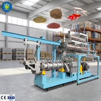 Chaînes de production de machines extrudeuses entièrement automatiques pour aliments flottants pour poissons et lignes de traitement de haute qualité pour aliments coulants pour crevettes