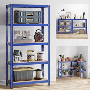 מדפי זווית פלדה מרוסקת 4 5 יחידות מדפים 6 שכבות עם זווית מתכת זווית אחסון ברזל מדף - Product Image 6