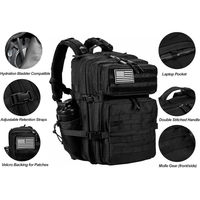 Sac à dos tactique de sport en plein air, imperméable, 45L, 900D, EDC, MOLLE, avec logo personnalisé, faible MOQ
