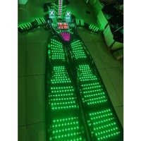 FUNTOYS quantité minimale de commande 1 pièces échasses marcheur LED ROBOT costume lumineux Costume lumineux costumes éclairer robe de danse pour la fête