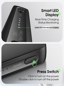 LDNIO PQ28 5000 мАч <span class=keywords><strong>Power</strong></span> <span class=keywords><strong>Bank</strong></span> мобильное зарядное устройство типа C двойной выход USB Светодиодный дисплей Портативный Лидер продаж 5000 мАч Powerbank - Product Image 3