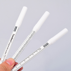 ปากกามาร์คเกอร์สำหรับผิวหนังแบบหัวเดียว ขนาด 0.4 มม. สีขาว กันน้ำ ปลอดเชื้อ ติดทนนาน พร้อมตลับเทปวัด - Product Image 3
