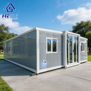 Structure en acier, maison conteneur préfabriquée extensible de 40 pieds et 20 pieds, atelier scolaire, centre commercial, garantie de 5 ans, maison modulaire moderne, cabane - Product Image 1