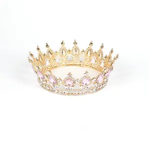 Mahkota Ratu King Pengantin Wanita, Hiasan Kepala Pernikahan Prom Pengantin Tiara dan Mahkota untuk Kontes Ulang Tahun Dekorasi Pernikahan