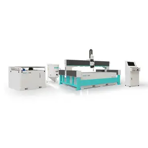 automatic tempered glass bottle thick glass waterjet cutting machine