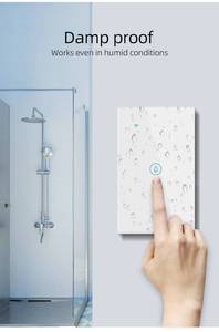 Interrupteur mural intelligent Wi-Fi MT-121BMN, interrupteur tactile en verre, compatible HomeKit, SmartThings, Homeassistant - Product Image 3