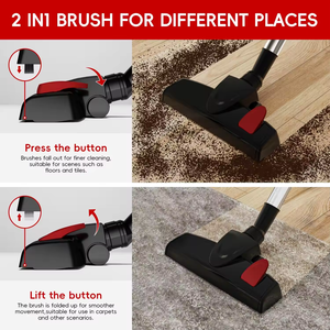 Aspirateur à fil sans sac haute puissance avec fonction de nettoyage à sec pour la maison et la voiture - Product Image 4