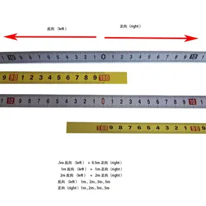 自粘公制英寸标尺1M-3M扁平自粘钢尺