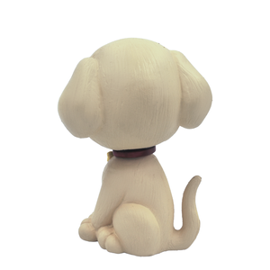 Beige Dog Bobblehead Dashboard Figurine Cute Animal Car Dashboard Decoration Resin <b>Toy</b> for Office <b>Desk</b> Home Decor Gift - Product Image 2