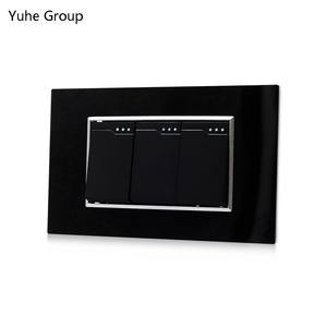 Type 118 American standard black acrylic <b>plate</b> 1 group 1 channel wall-mounted button <b>light</b> <b>switch</b> wall <b>switch</b> - Product Image 6