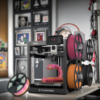 Flashforge AD5X Printer 3D, Printer 3D FDM Portabel kecepatan tinggi, penyamarataan otomatis multiwarna, filamen PLA mendukung WiFi/USB/konektivitas Ethernet