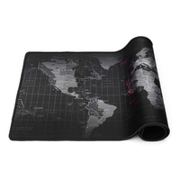 Tapis de souris XXL antidérapant 800*300*3mm, tapis de souris pour jeux avec motif de carte du monde, tapis de souris pour joueurs à domicile